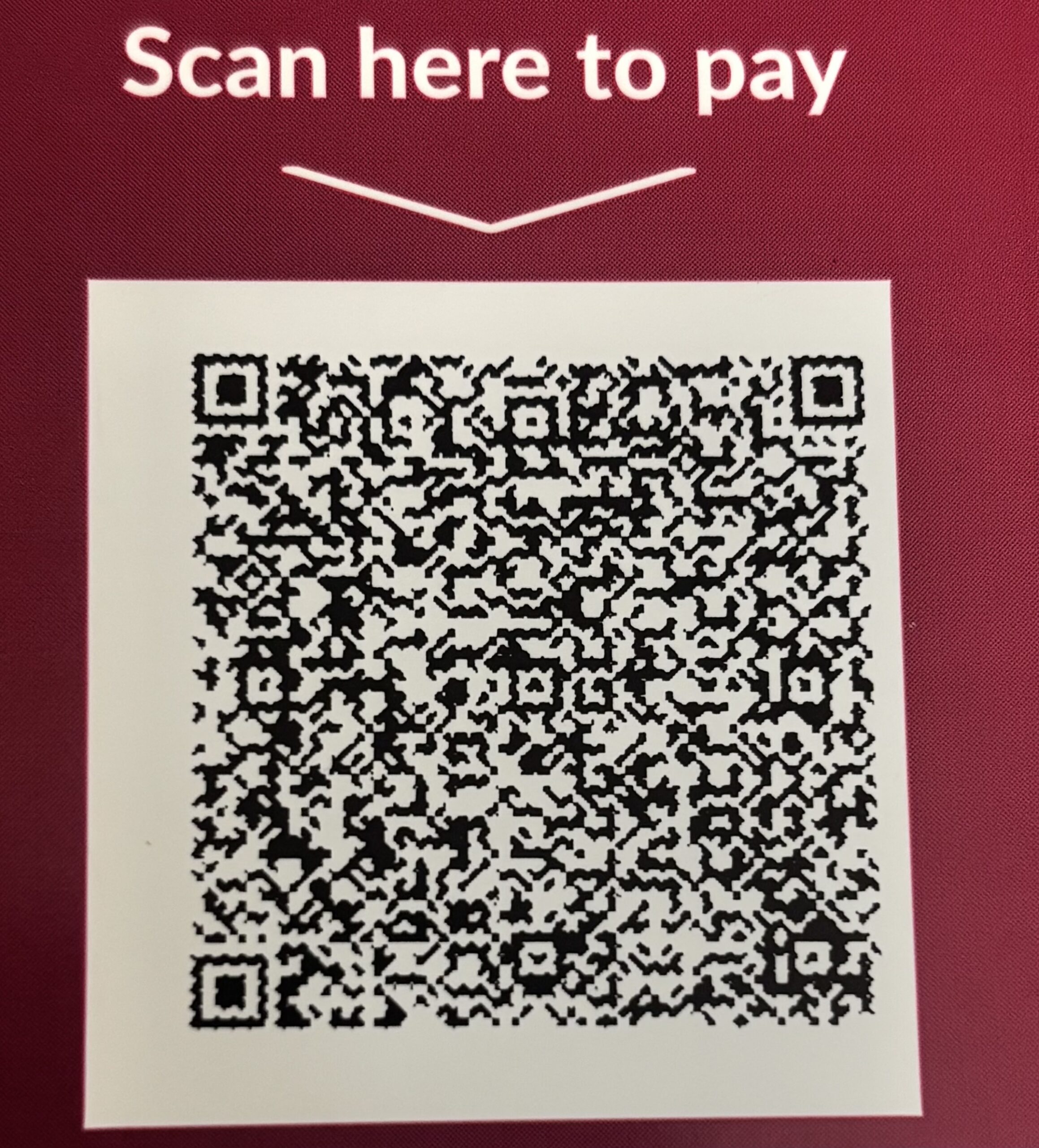 Phuro membership payment QR code