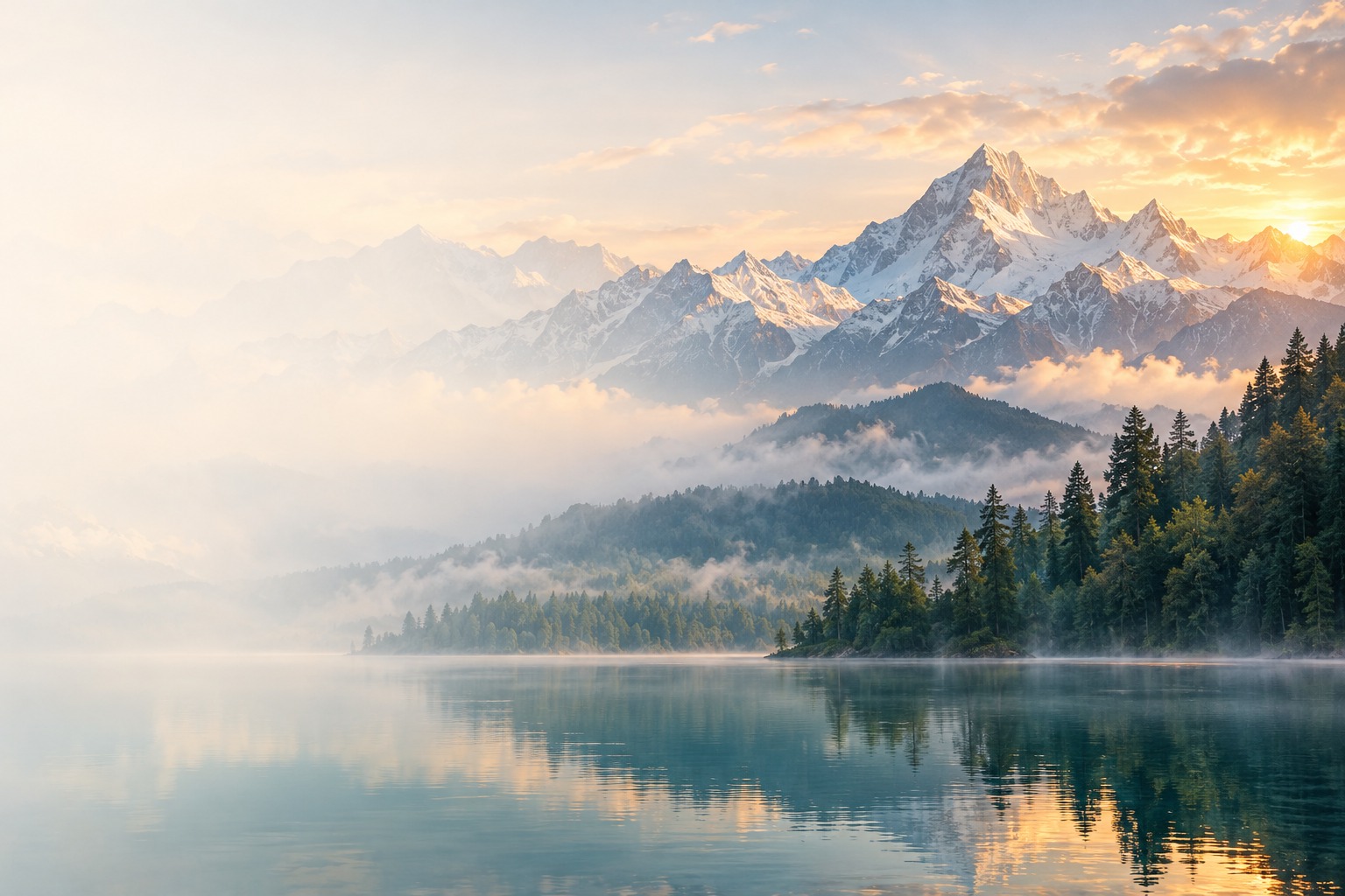 Himalayan landscape representing ecological peace